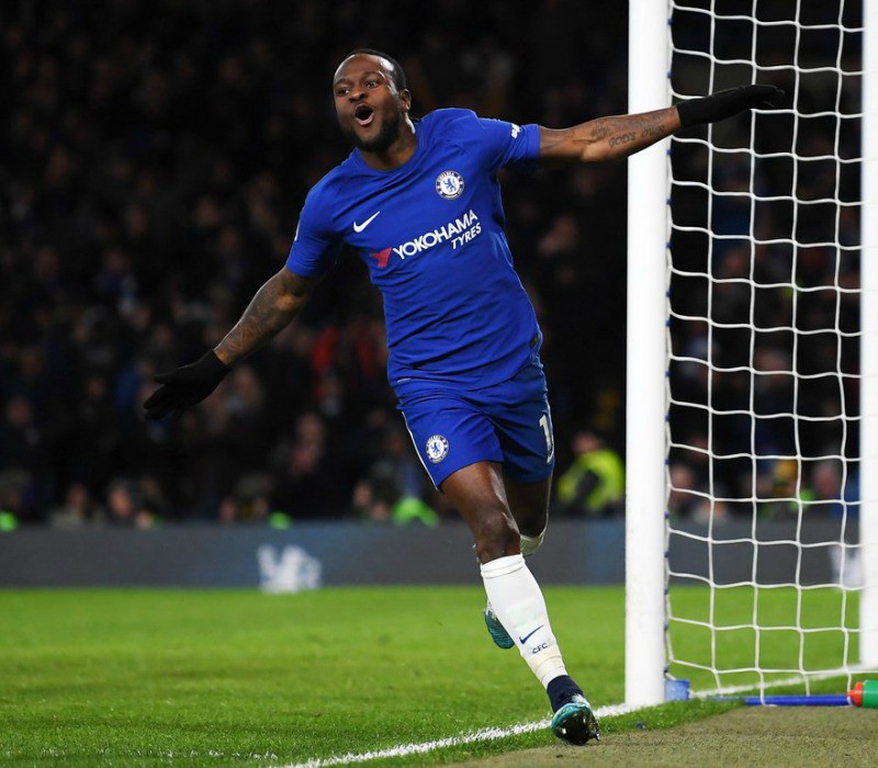 Moses vẫn chơi tốt ở Chelsea trong mùa giải 2017/18