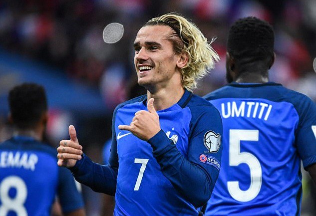 ĐT Pháp của Griezmann vừa lọt vào nhóm hạt giống ở World Cup 2018