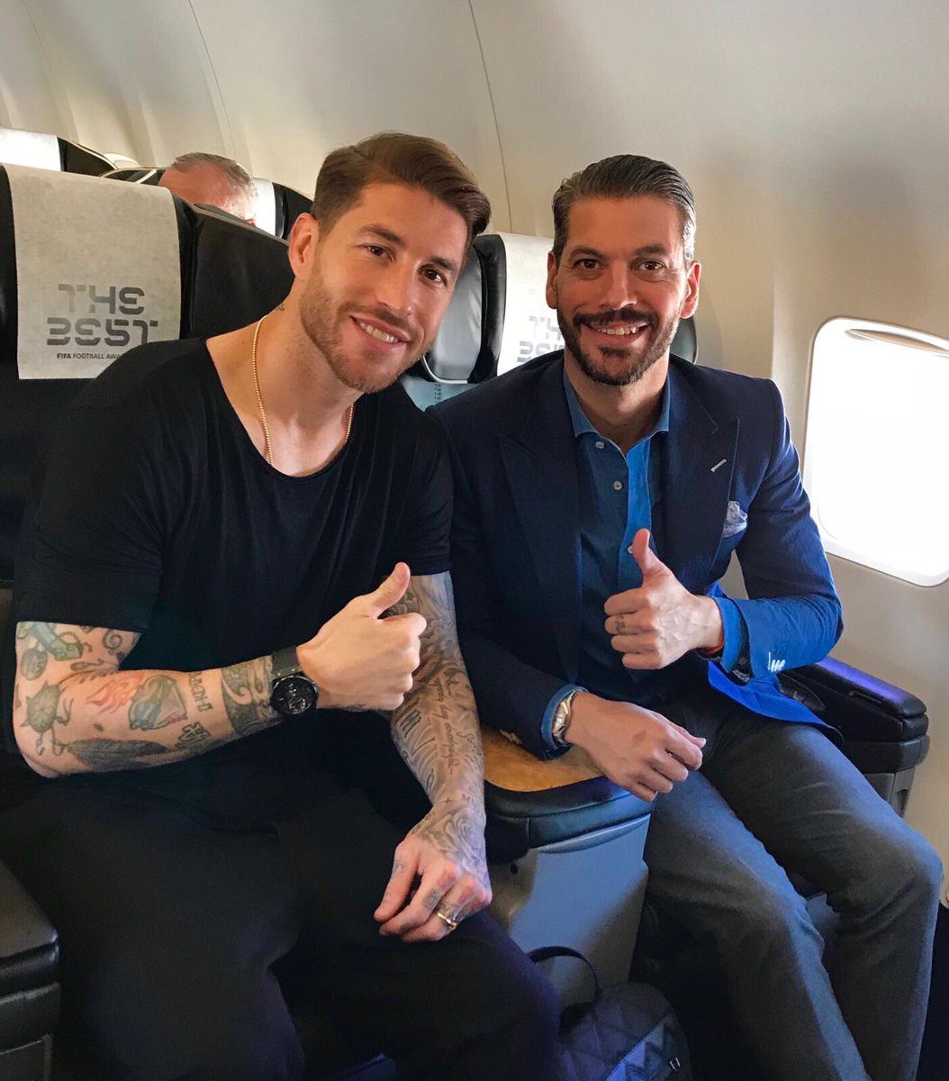 Sergio Ramos và anh trai Rene lên đường sang London