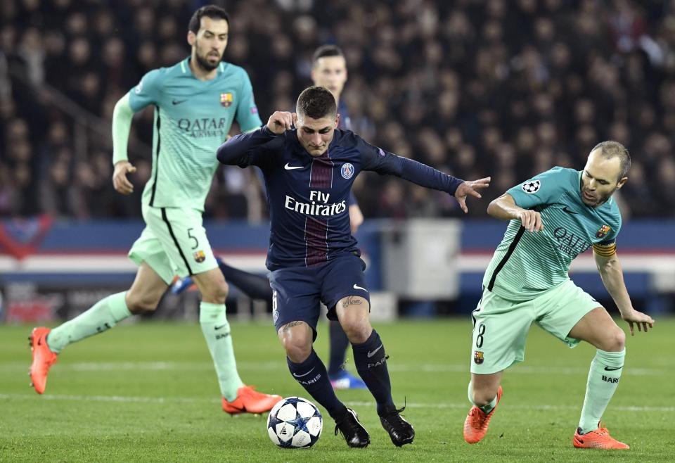 Verratti cũng có thể nằm trong danh sách thanh lý của PSG, nếu đội bóng này mua được Neymar