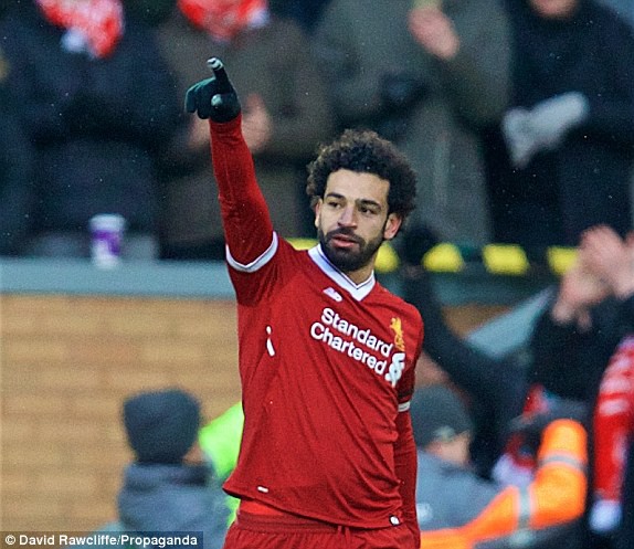 Hình ảnh: Salah đang có cơ hội rất lớn giành danh hiệu ''Vua phá lưới'' mùa này