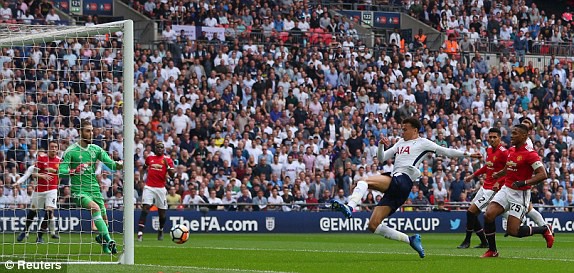 Hình ảnh: Dele Alli ghi bàn mở tỉ số cho Tottenham