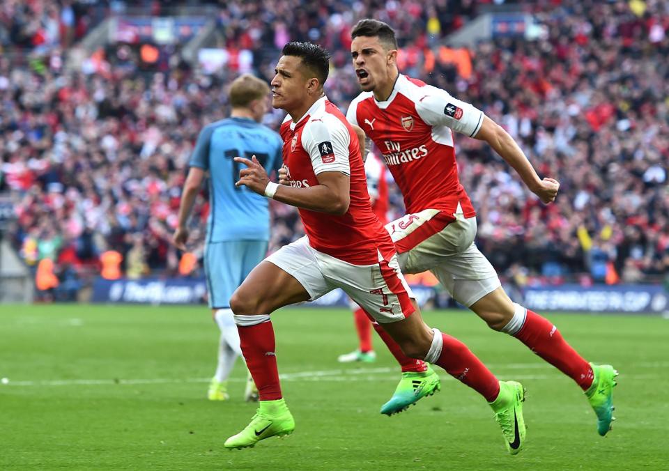 Hình ảnh: Sanchez đã ghi bàn ở 2 trận bán kết FA Cúp gần nhất trong màu áo Arsenal