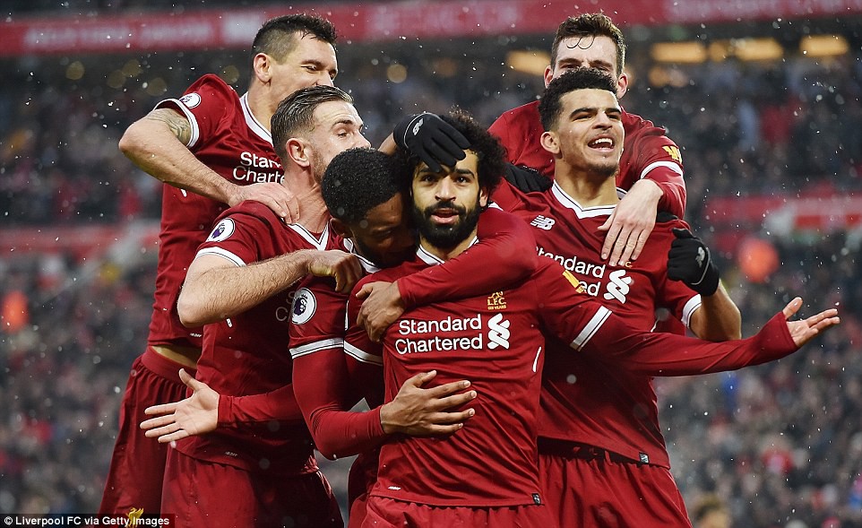 Salah có pha lập công thứ 19 cho Liverpool mùa này
