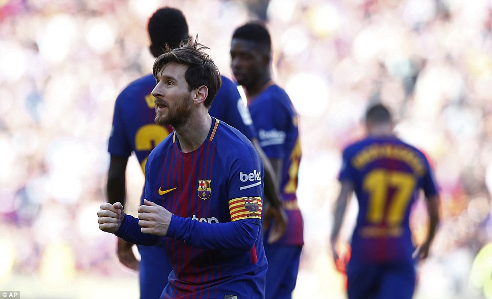 Hình ảnh: Messi đã có tổng cộng 35 bàn tính trên tất cả các đấu trường sau trận đấu hôm nay