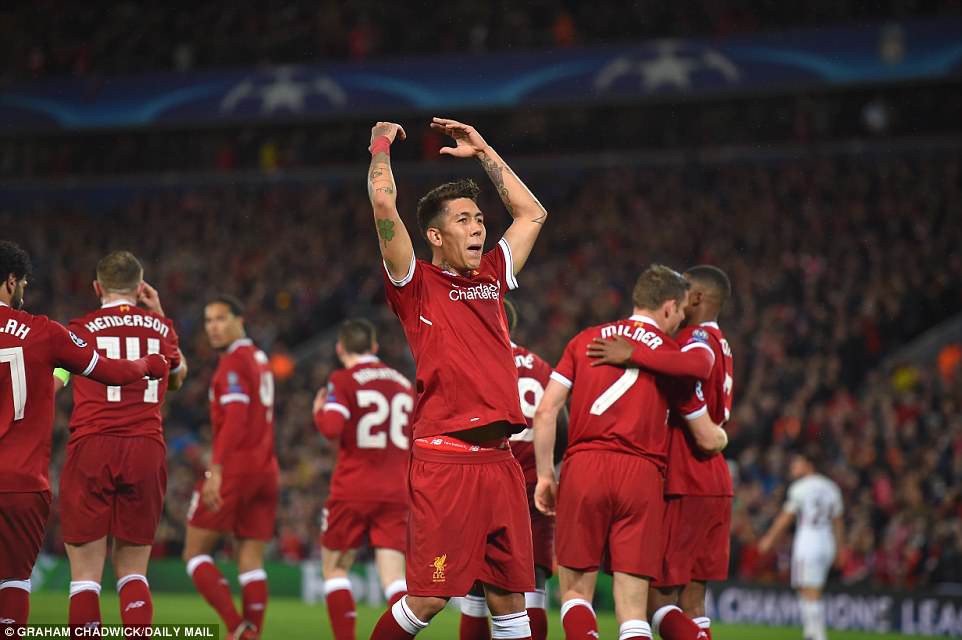 Hình ảnh: Liverpool giành chiến thắng đậm 5-2 trước Roma ở lượt đi