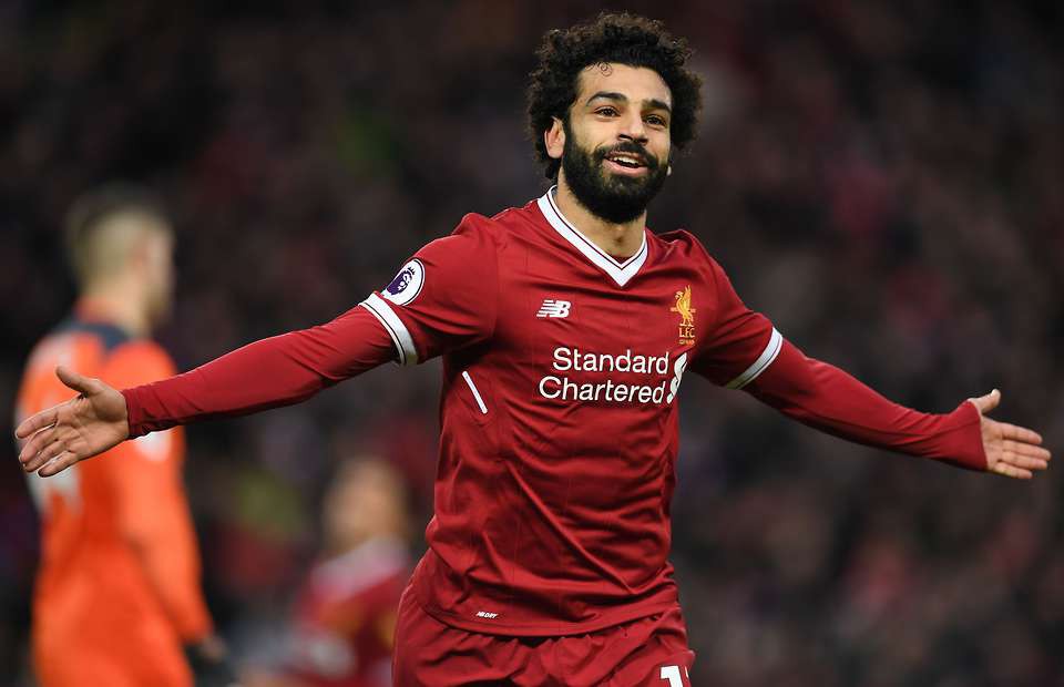 Hình ảnh: Salah đang có phong độ ghi bàn cực cao trong màu áo Liverpool