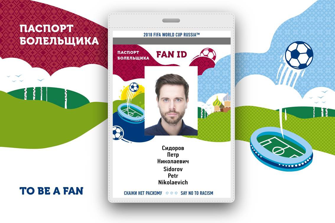 HÌnh ảnh: Hình minh họa về ''Fan ID'' tại World Cup sắp tới