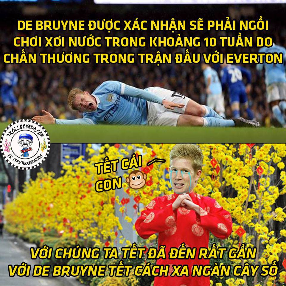 Quá buồn cho Man City và De Bruyne.