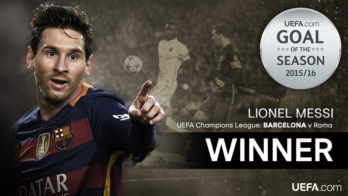 Messi vinh dự với giải thưởng bàn thắng đẹp nhất năm.