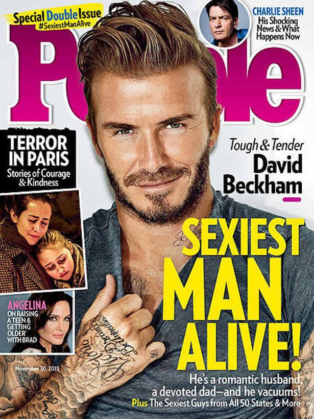 Beckham trở thành ''Người đàn ông quyến rũ nhất của năm 2015'' do tạp trí People bình chọn.
