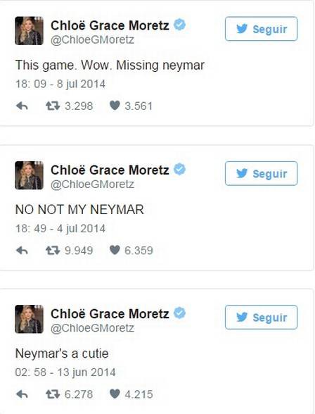 Dòng cảm xúc dành cho Neymar của nữ diễn viên 19 tuổi.