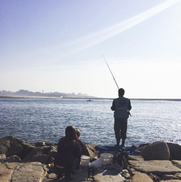 Casillas và bạn gái Sara Carbonero đều mê câu cá.