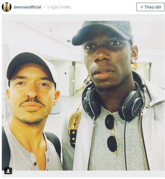 Hình ảnh Pogba trên trang Instagram của Gee.