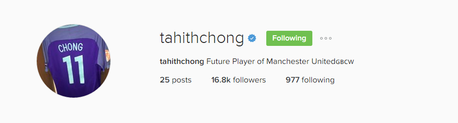 Chong xác nhận sắp trở thành tân binh của Man Utd.