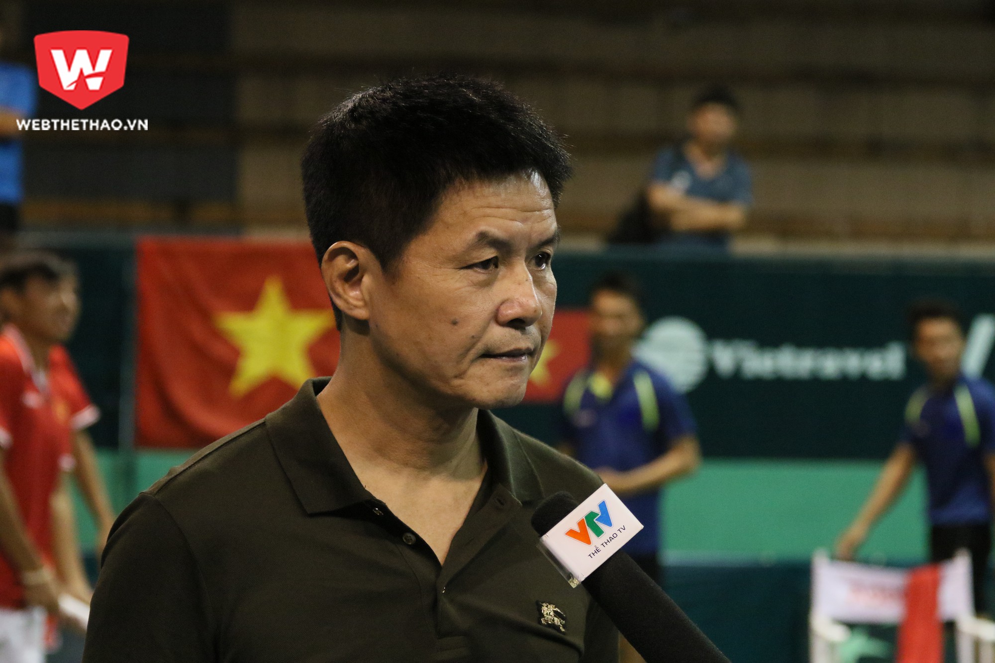 Tổng thư ký Liên đoàn quần vợt Việt Nam – ông Nguyễn Quốc Kỳ. Ảnh: Văn Nhân