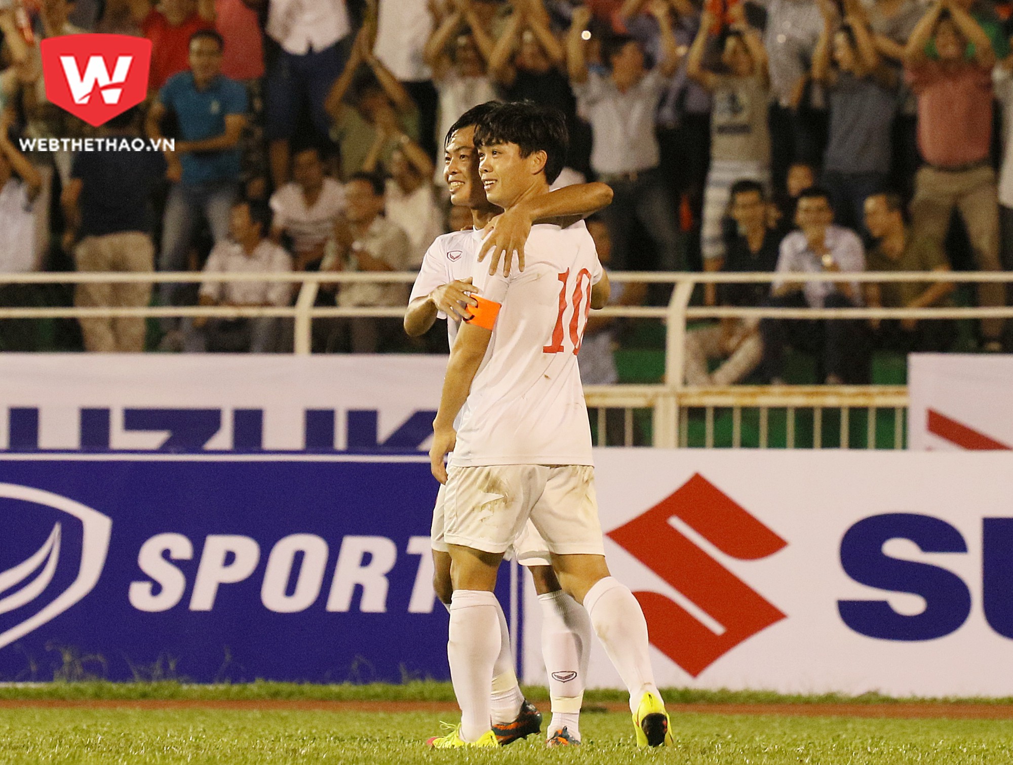 Công Phượng khép lại chiến thắng 3-2 cho U.23 Việt Nam. Ảnh: Văn Nhân