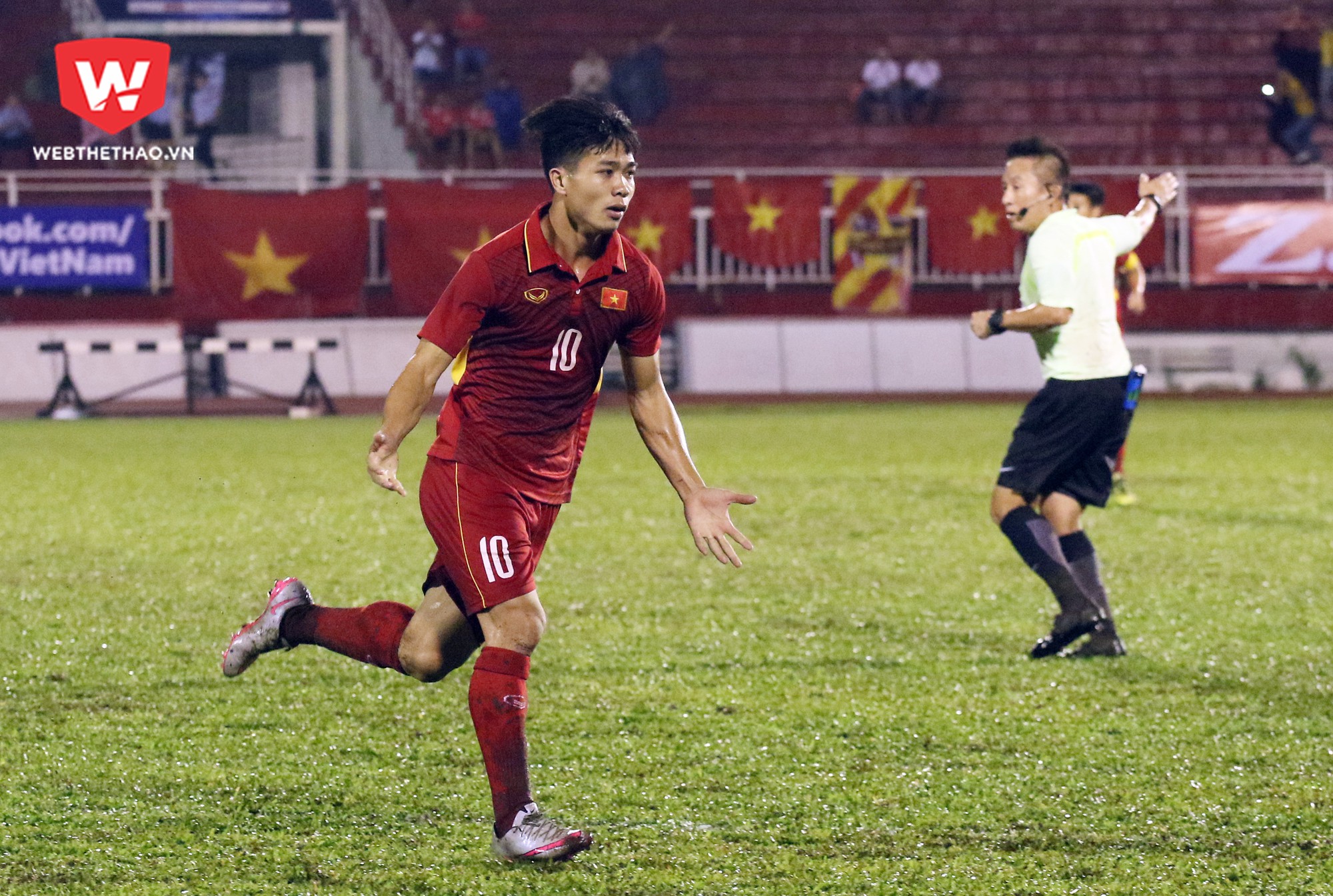 Công Phượng luôn chơi thăng hoa ở U23 châu Á. Ảnh: Văn Nhân