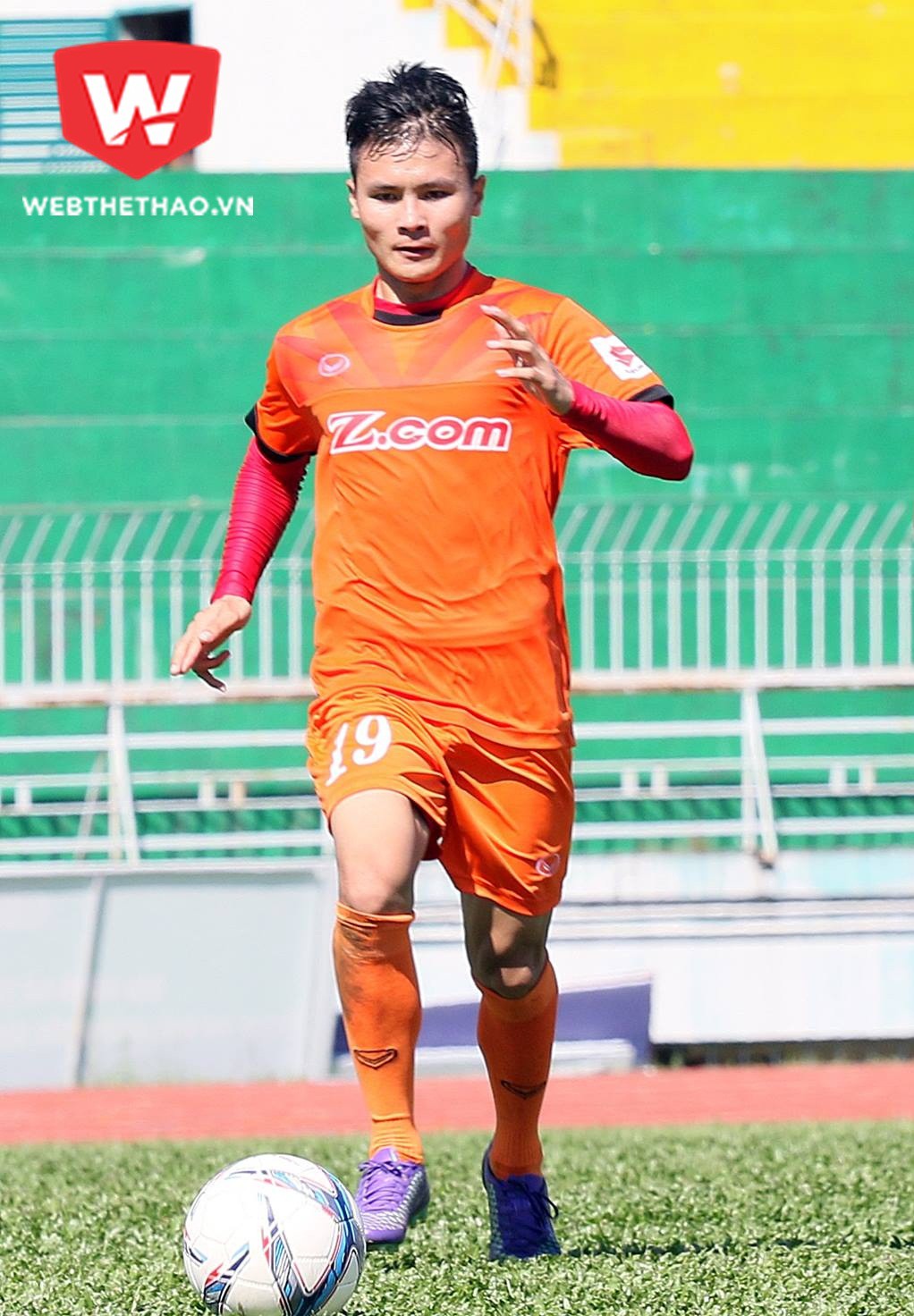 Quang Hải được chờ đợi sẽ trở thành cầu thủ lớn trong tương lai. Ảnh: Văn Nhân