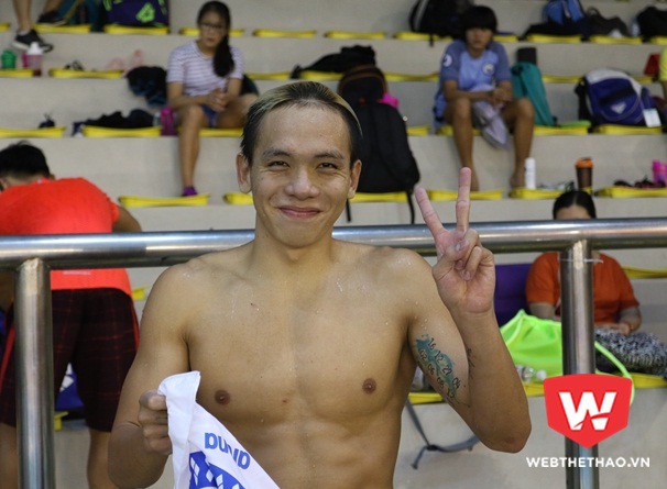 Duy Khôi đã phá 3 kỷ lục ở giải bơi vô địch quốc gia hồ 25m. 