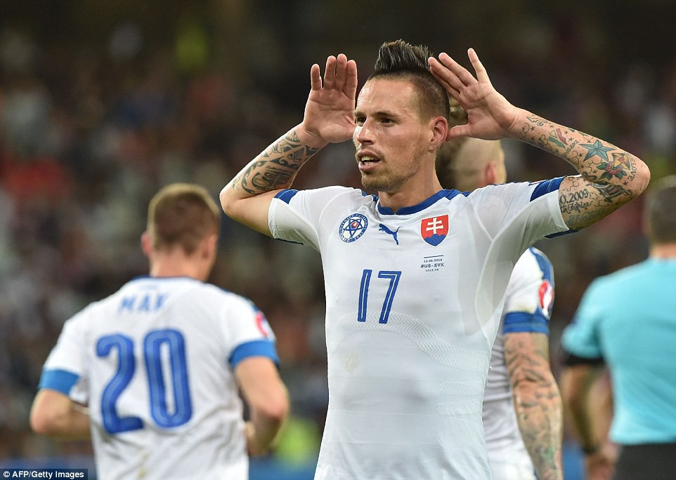 Slovakia đang chờ Hamsik tỏa sáng trong trận đấu với tuyển Anh.