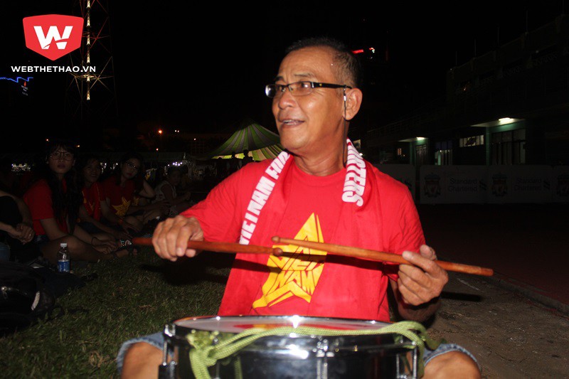 Chủ tịch Hội CĐV bóng đá Việt Nam - ông Trần Hữu Nghĩa. Ảnh Văn Nhân