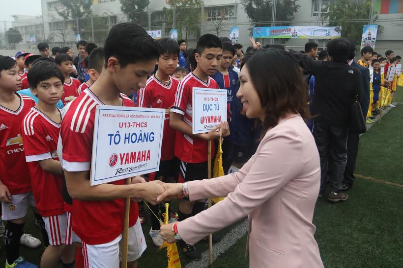 Khai mạc VL Festival bóng đá học đường - U.13 Yamaha Cup 2016 khu vực Hà Nội