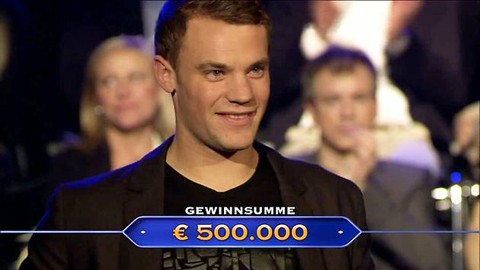 Neuer từng thắng lớn ở cuộc thi Ai là triệu phú phiên bản Đức.
