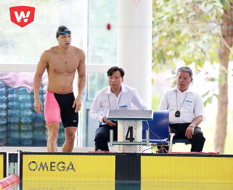 Lê Nguyễn Paul giành đến 7 HCVvà trở thành gương mặt ấn tượng nhất tại giải bơi VĐQG 2016. Ảnh: Hải Đăng