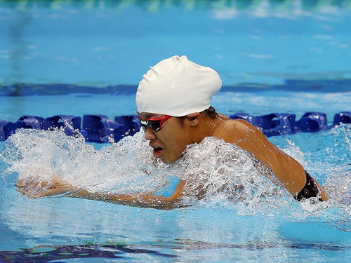 Phương Trâm đã trở thành kỷ lục gia ở hồ bơi 25m.