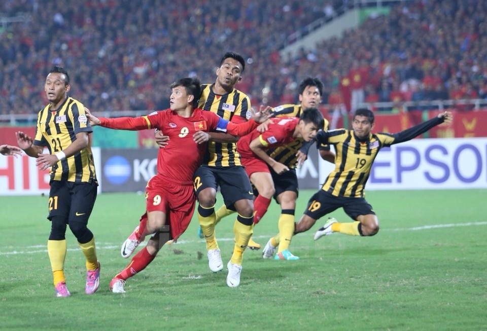 ĐTVN thua sốc 2-4 trước Malaysia ở AFF Cup 2014. Ảnh Vietnamplus.vn