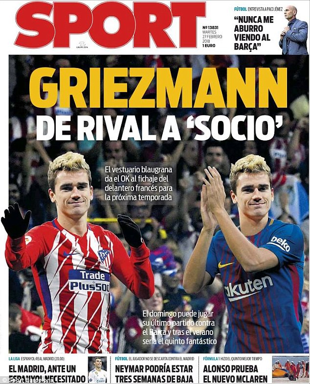 Hình ảnh: Các ngôi sao Barca rất ủng hộ CLB chiêu mộ Griezmann