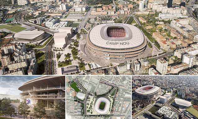 Hình ảnh: Sân Camp Nou sau khi được nâng cấp sẽ có sức chứa hơn 10 vạn chỗ