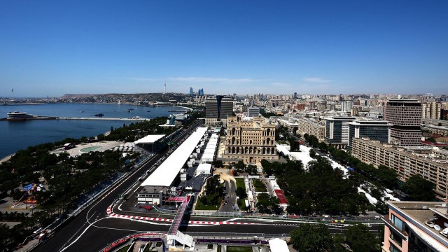 Hình ảnh: Trường đua nằm trong thành phố ở Baku được đánh giá là trường đua đẹp bậc nhất ở F1
