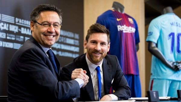 Hình ảnh: Messi đã cài điều khoản giải phóng đặc biệt cho mình trong HĐ đến 2021 với Barca
