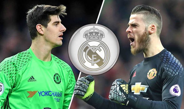 hình ảnh: Real đã gặp quá nhiều trở ngại khi tìm cách chiêu mộ Courtois hoặc De Gea