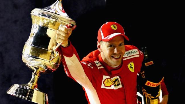 hình ảnh: Vettel đã đăng quang 2/3 chặng mùa này