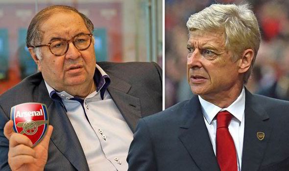 Usmanov hiện kiểm soát gần 1/3 cổ phần Arsenal và là cổ đông lớn thứ 2 tại Pháo thủ