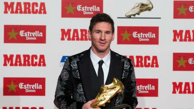 Messi đã 4 lần giành Chiếc giày vàng châu Âu