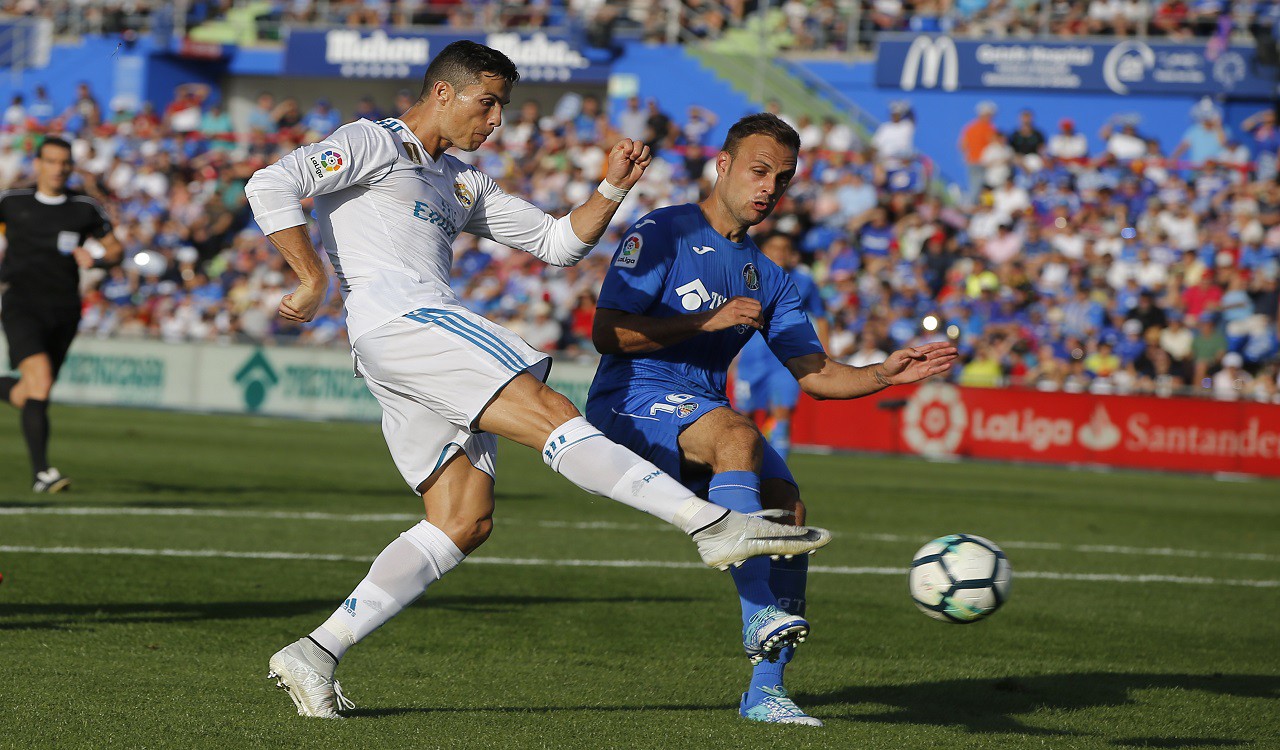 Ronaldo ghi bàn gần nhất ở Liga trận gặp Getafe hôm 14/10