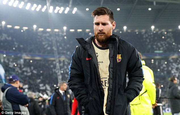 Messi chỉ vào sân từ ghế dự bị ở trận gặp Juventus lượt đấu trước