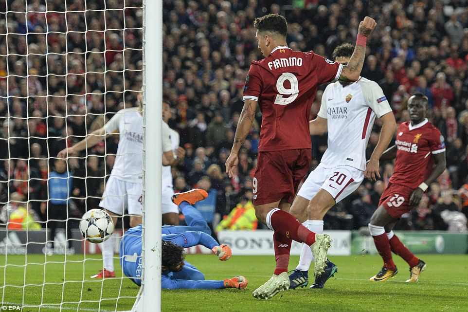 hình ảnh: Firmino ghi bàn thứ 50 cho Liverpool và cũng có kỷ lục cho riêng mình