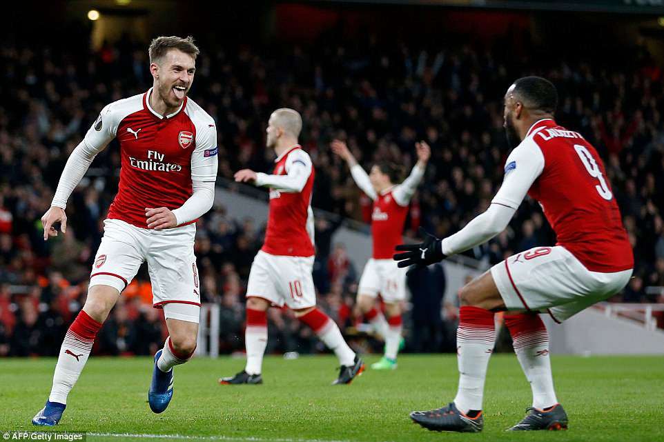 hình ảnh: Bắn nắt CSKA Moscow, Arsenal rộng đường vào bán kết Europa League