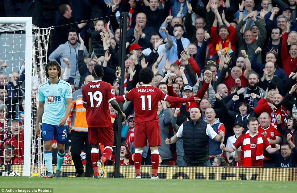 hình ảnh: Salah sẽ sớm vượt Suarez lập kỷ lục ghi nhiều bàn nhất trong một mùa ở kỷ nguyển Premier League?