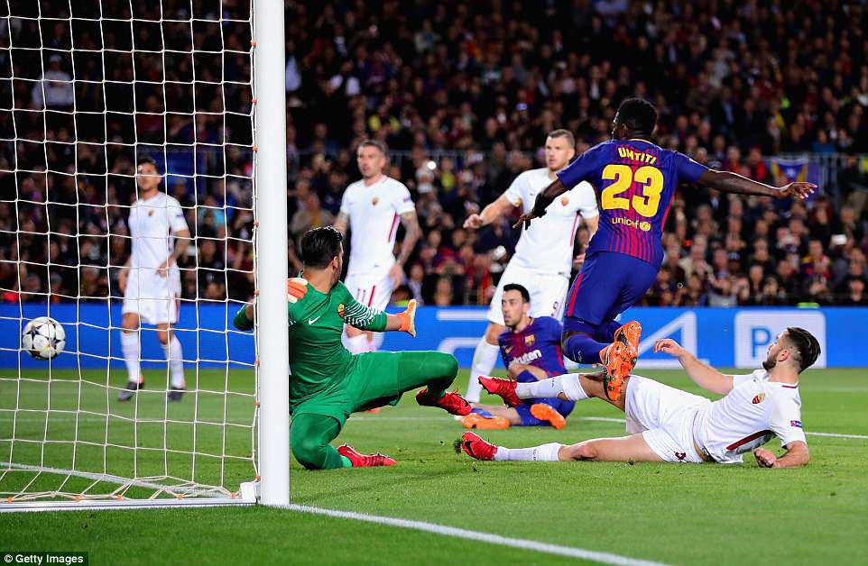 hình ảnh: Manolas phản lưới nhà góp phần giúp Barca đại thắng
