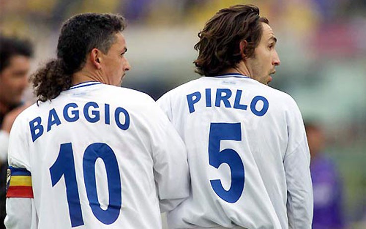 Hình ảnh: Pirlo có lẽ là nghệ sỹ cuối cùng tận hưởng bóng đá và chơi với sự lãng mạn như Baggio