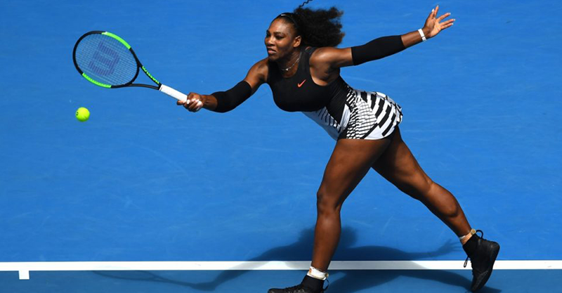 Serena với bụng bầu vẫn thi đấu máu lửa ở Úc mở rộng đầu năm nay