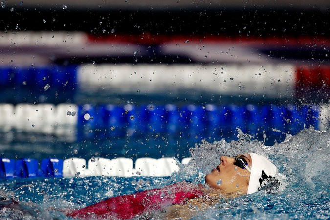 Katinka Hosszu đã thi đấu ở cả 8 nội dung tại World Cup Bơi lội 2012.
