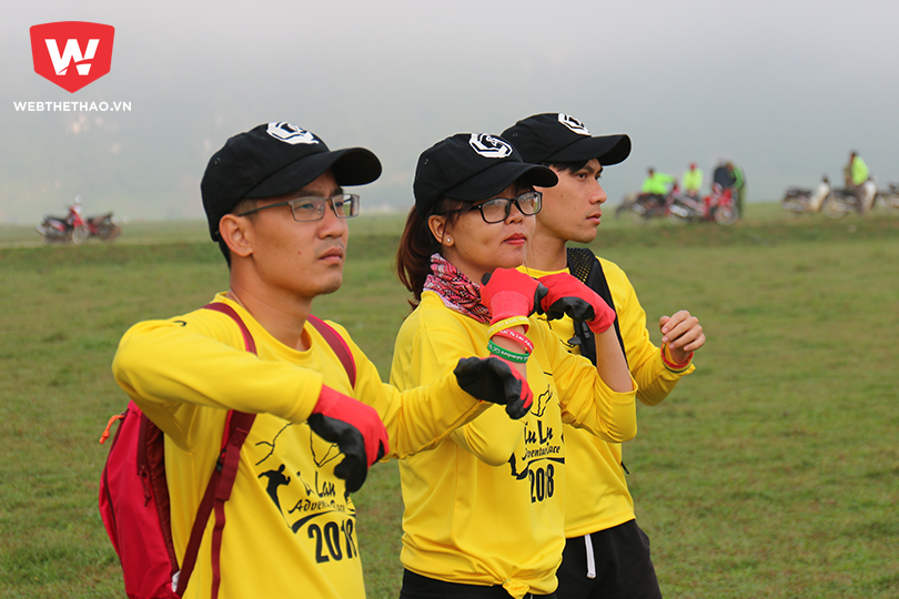 Hình ảnh: ...để xuất phát trong ngày thi thứ 2 Tú Làn Adventure Race 2018.