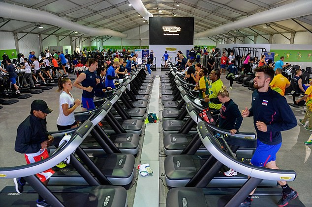 Với diện tích hơn 2.000m2, phòng tập gym trong làng VĐV Olympic là một trong những phòng tập hiện đại nhất trên thế giới vào thời điểm này.